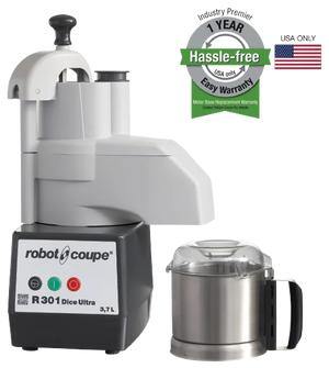 Robot Coupe R301U DICE Combination Food Processor with Continuous Feed