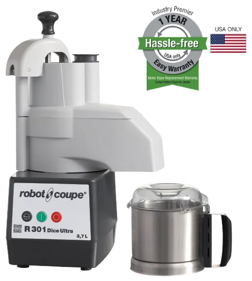 Robot Coupe R301U DICE Combination Food Processor with Continuous Feed