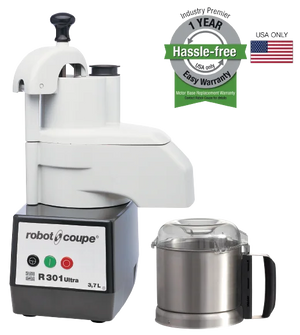 Robot Coupe R301U Ultra Combination Food Processor – 3.5 Qt Stainless Steel Bowl