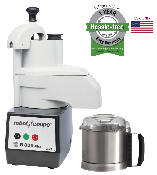 Robot Coupe R301U Ultra Combination Food Processor – 3.5 Qt Stainless Steel Bowl