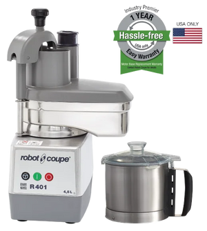 Robot Coupe R401 Combination Food Processor – 4.5 Qt Stainless Steel Bowl