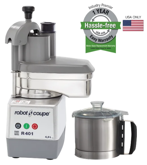 Robot Coupe R401 Combination Food Processor – 4.5 Qt Stainless Steel Bowl