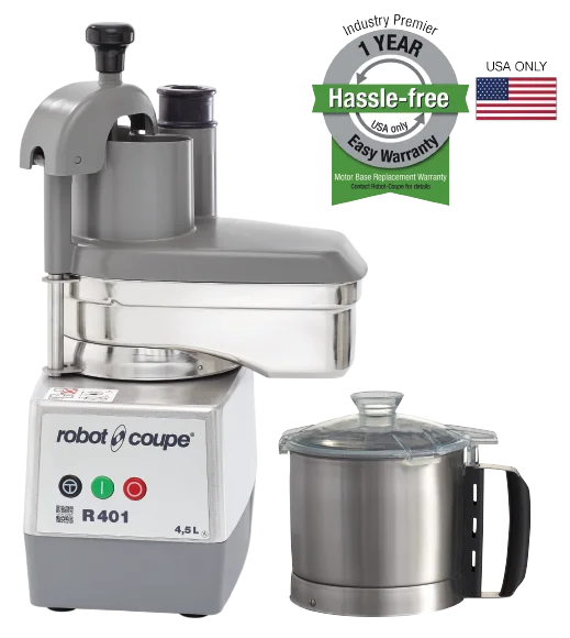 Robot Coupe R401 Combination Food Processor – 4.5 Qt Stainless Steel Bowl