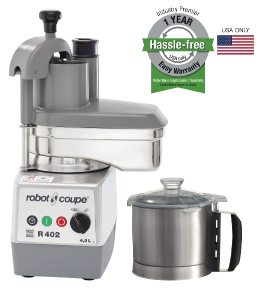 Robot Coupe R402A Combination Continuous-Feed Food Processor – 4.5 Qt