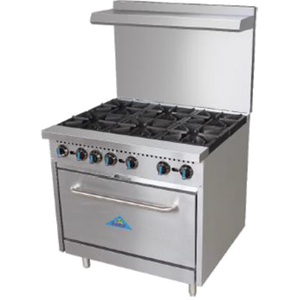 Comstock-Castle, R6, Range, 36", 6 Open Burners