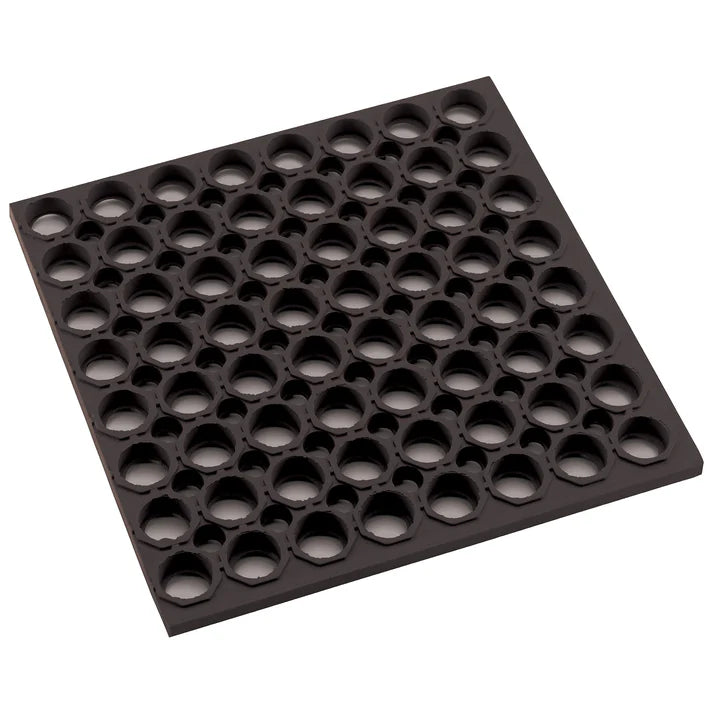RBMH-Series Rubber Floor Mat, 3' x 5' x 3/4", Straight Edge by Winco