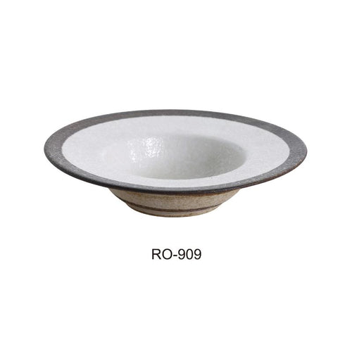 Yanco RO-909 ROCKEYE 9.25″ Dessert/Soup Plate 10 OZ, 2″ Height, China, Two-Tone, (2Dz)