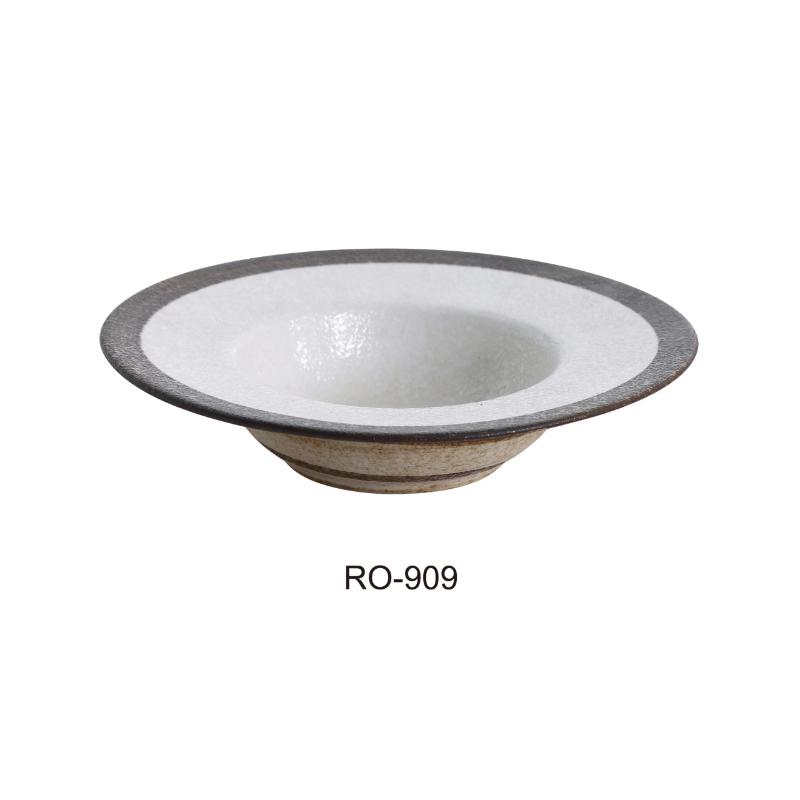 Yanco RO-909 ROCKEYE 9.25″ Dessert/Soup Plate 10 OZ, 2″ Height, China, Two-Tone, (2Dz)