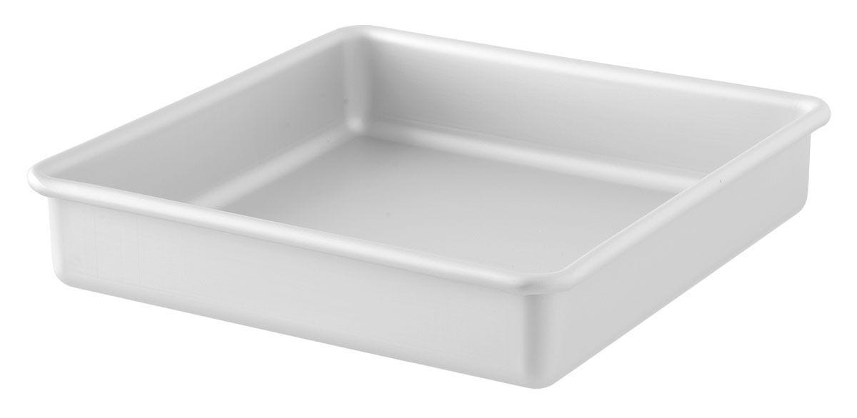 Heavy-duty 14-gauge aluminum deep dish pizza pan for commercial kitchens