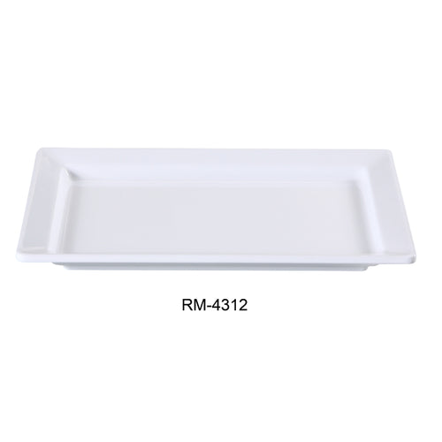 Yanco RM-4312 Rome Deep Display Plate, Melamine, White Color Pack of 12 (1 Dz)