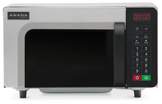 Amana RMS10DSA Stainless Steel Commercial Microwave with Dial Controls - 120V