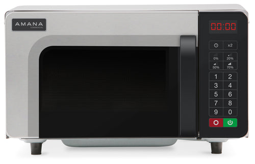 Amana RMS10TS Stainless Steel Commercial Microwave with Push Button Controls - 120V