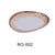 Yanco RO-002 ROCKEYE Saucer, China, Two-Tone, White & Brown, (3Dz)