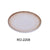 Yanco RO-2208 ROCKEYE Round Plate, China, Two-Tone, White & Brown, (2Dz)