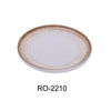 Yanco RO-2210 ROCKEYE Round Plate, China, Two-Tone, White & Brown, (1Dz)
