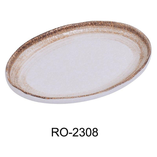Yanco RO-2308 Rockeye-2 Platter, Porcelain, Two-Tone (3Dz)