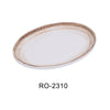 Yanco RO-2310 ROCKEYE-2 Oval Platter, China, White & Brown, (2Dz)