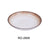 Yanco RO-2608 ROCKEYE-2  Salad/Soup Plate, 20 Oz, China, Round, White & Brown, (2Dz)
