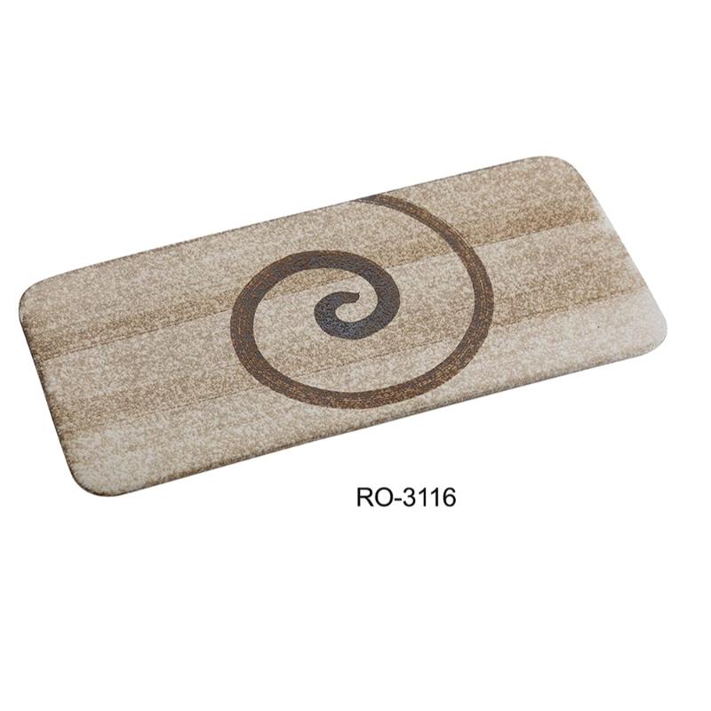 Yanco RO-3116 ROCKEYE 16" Rectangular Display Plate, China, Two-Tone, (1 Dz)
