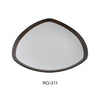 Yanco RO-311 ROCKEYE China, Triangle Plate, White & Brown, (1Dz)