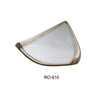 Yanco RO-910 ROCKEYE 10" Triangle Deep Plate, 10 Oz, China, White & Brown, (2Dz)