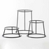 Non-slip display riser for pizza pans, trays, and bowls