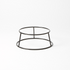 Durable steel stand with rubberized finish for safe food serving