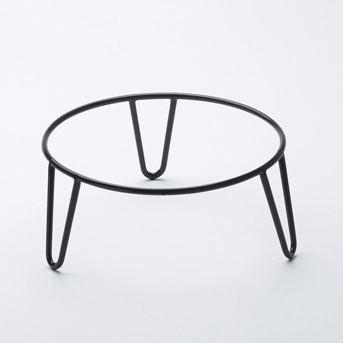 American MetalCraft RSRBH4 black rubberized hairpin pizza stand