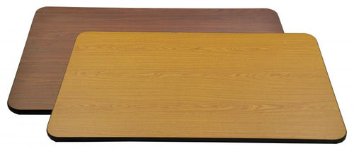 TABLE TOPS 30 INCH X 60 INCH X 1 INCH SQUARE OAK/WALNUT