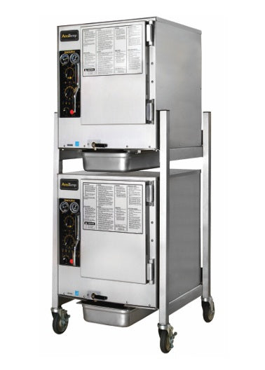 AccuTemp S62403D110 DBL Two Steam'N'Hold™ Boilerless Convection Steamer with stand & casters