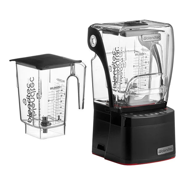 Blendtec S885XC2901-B1GB1D Stealth 885 X Brushless Commercial Blender Package with (2) 90 oz WildSide+ Jars