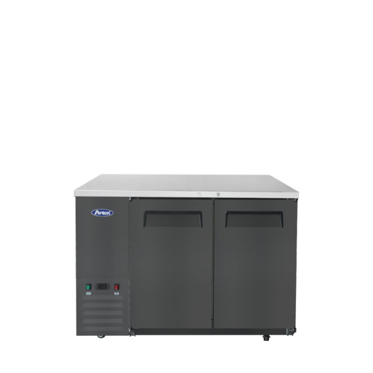 ATOSA SBB48SGGRAUS2 — 48″ Back Bar Cooler with Sliding Glass Door Shallow Depth
