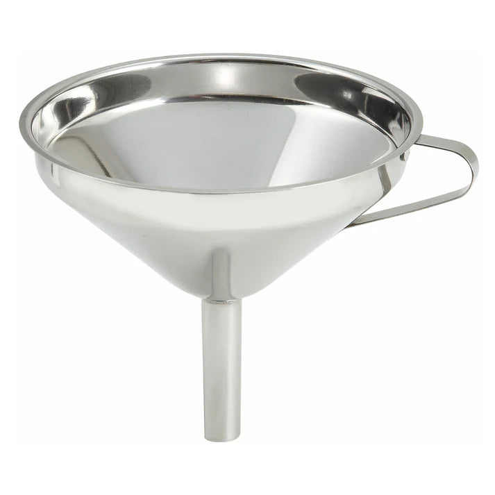 Winco Stainless Steel Wide Mouth Funnel - 5", 5-3/4"