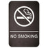 SGNB-Series Information Signs with Braille, 6"W x 9"H by Winco