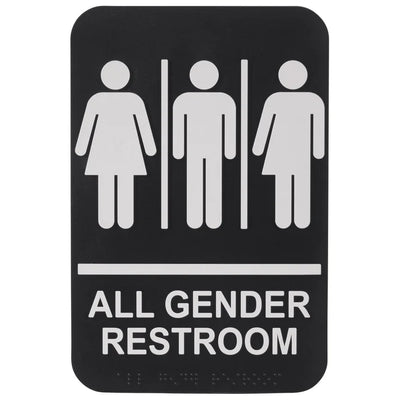 SGNB-Series Information Signs with Braille, 6"W x 9"H by Winco
