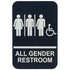 SGNB-Series Information Signs with Braille, 6"W x 9"H by Winco