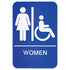 SGNB-Series Information Signs with Braille, 6"W x 9"H by Winco