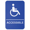SGNB-Series Information Signs with Braille, 6"W x 9"H by Winco