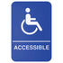 SGNB-Series Information Signs with Braille, 6"W x 9"H by Winco