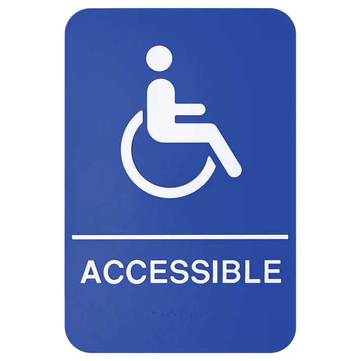 SGNB-Series Information Signs with Braille, 6"W x 9"H by Winco
