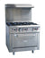 Serv-Ware SGR-6B-LP 36” Commercial Gas Range – 6 Burner Restaurant Stove with Oven, 211,000 BTU, Liquid Propane