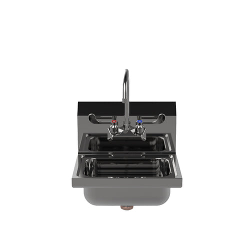 ATOSA  SH15 15-Inch Hand Sink – Commercial Stainless Steel, Wall-Mount, Perfect for Restaurant & Foodservice