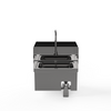 Atosa SH17SDMKV 17" Stainless Steel Hand Sink with Side Splashes and Knee-Pedal Mixing