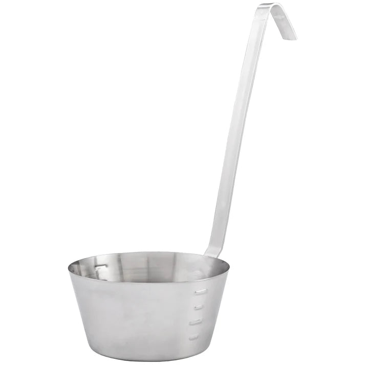 Winco Stainless Steel Hooked Handle Dipper - 1 Qt  SHHD-1