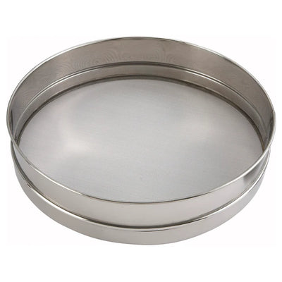 Winco Stainless Steel Sieve - 10", 12", 14", 16