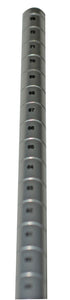 Serv-Ware Silver Epoxy Wire Shelving Post with Leveling Foot – 14", 34", 54" & 63" Heights