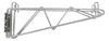 Serv-Ware Silver Epoxy Double Wall Mount Bracket for Wire Shelving