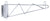 Serv-Ware Silver Epoxy Wire Shelving Single Wall Bracket