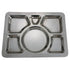SMT-Series Stainless Steel 6 Compartment Mess Trays - A, B