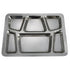 SMT-Series Stainless Steel 6 Compartment Mess Trays - A, B